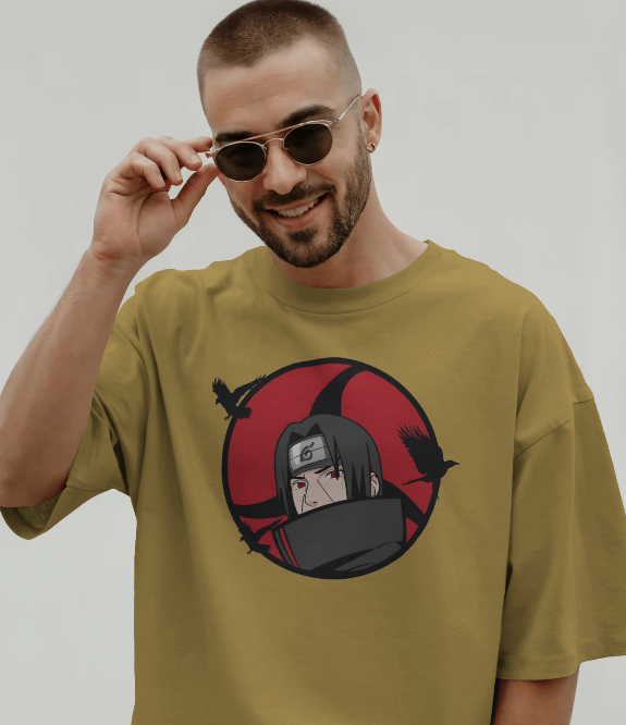 Oversized T-Shirt Men-Itachi Uchiha